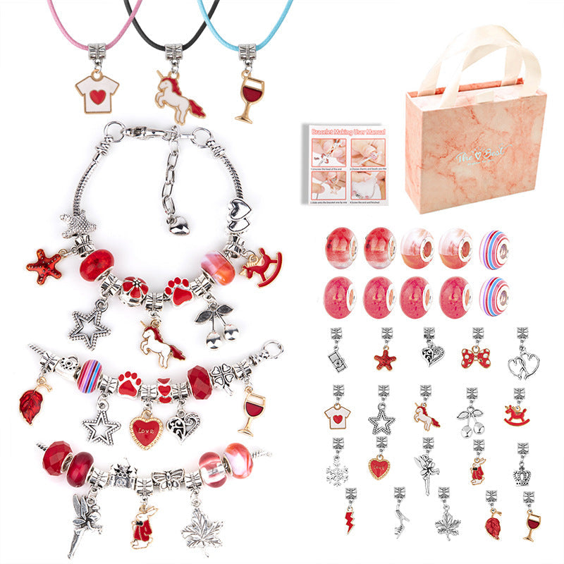 Elosung Diy Children's Bracelet Kit Bead Craft Puzzle Gift Set For Creative Play Other Kids Crafts