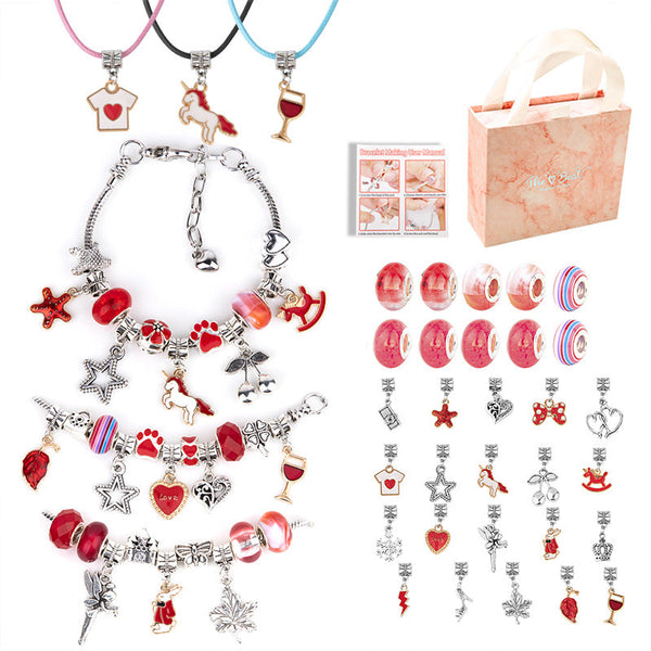 Elosung Diy Children's Bracelet Kit Bead Craft Puzzle Gift Set For Creative Play Other Kids Crafts