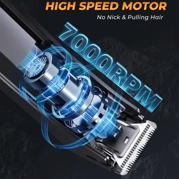 Elosung Men's Electric Hair Removal Trimmer Smart Digital Display Rechargeable Private Area Shaver Model 8003 Men's Shavers