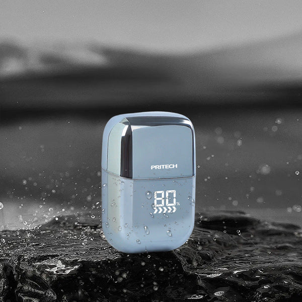 Elosung Pritech Smart Portable Mini Electric Shaver Digital Display Model Rsm 2289 Light Blue Men's Shavers