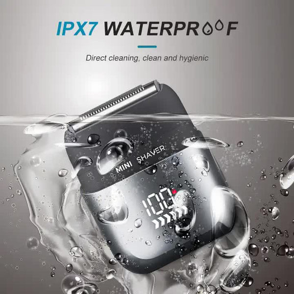 Elosung Pritech Smart Portable Mini Electric Shaver Digital Display Model Rsm 2289 Light Blue Men's Shavers