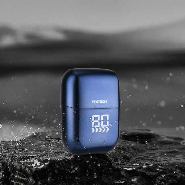 Pritech Smart Mini Electric Shaver Digital Display Model Rsm 2289 Blue Men's Shavers