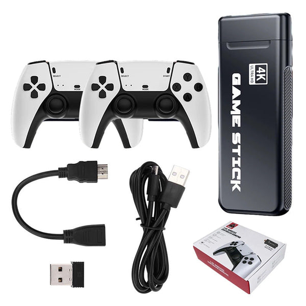 M8pro Hd Tv Game Console Hdmi Retro Home Gaming System With Wireless Dual Joystick Controller Ps1 Arcade Games 128Gb + 30000 (No Storage Card Included