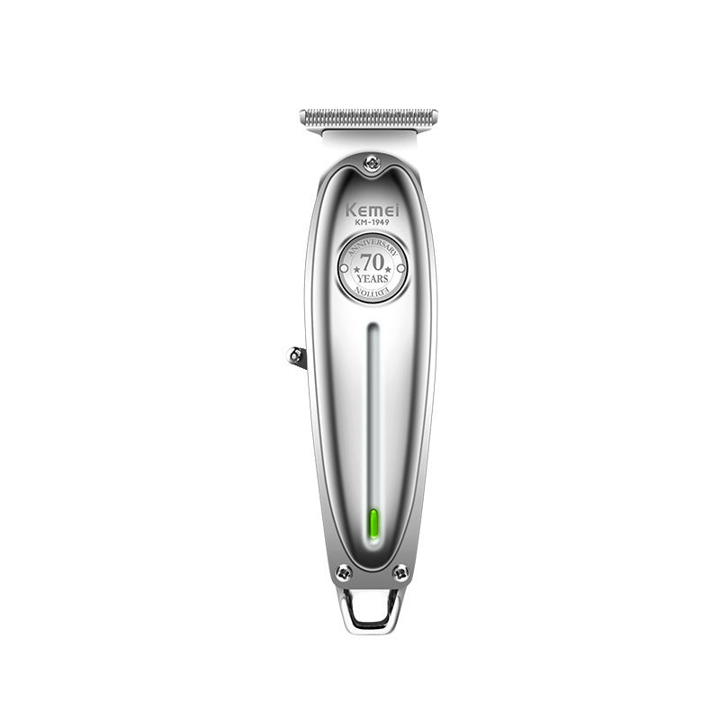 Elosung Silver Km 1949 Professional Hair Clipper Electric Trimmer For Styling & Carving With Precision Blades Clippers & Trimmers