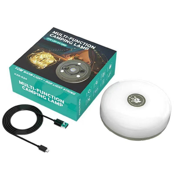 Elosung L828 10M Led Color Camping Light With Tape Measure & 2000Mah Battery Super Long Life Multi Function Tent Emergency Ambient Cutlery Sets