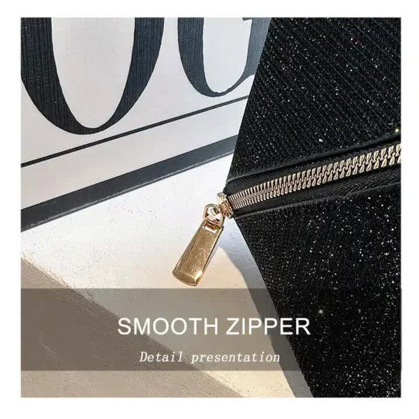 Elosung Gray Shiny Large Capacity Makeup Bag Multi Function Travel Toiletry Organizer Handheld Cosmetic Storage Makeup Bags & Cases