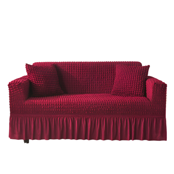Elastic Sofa Cover Wine Red (145 185Cm) Slipcovers