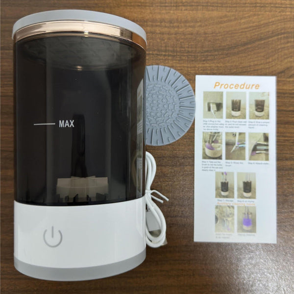 Elosung Black Usb Powered Automatic Makeup Brush Cleaner Fast Hygienic And Easy To Use Cleaning Machine Brush Cleaners