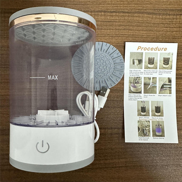 Elosung Transparent Usb Powered Automatic Makeup Brush Cleaner Fast Hygienic And Easy To Use Cleaning Machine Brush Cleaners