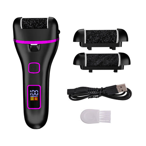 Elosung 017 Black Electric Foot Callus Remover Rechargeable Waterproof Pedicure Tool With Automatic Dead Skin Removal Electric Files & Tools