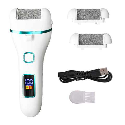 Elosung 017 White Electric Foot Callus Remover Rechargeable Waterproof Pedicure Tool With Automatic Dead Skin Removal Electric Files & Tools