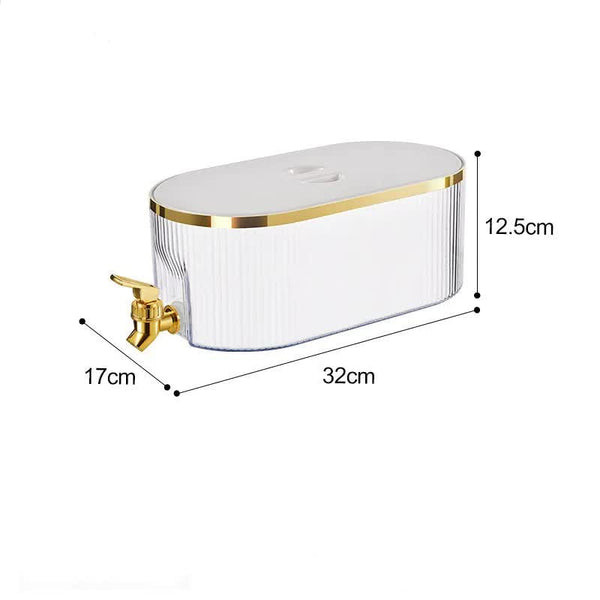 Elosung Cream White Refrigerator Cold Water Dispenser 5.3L Fruit Tea Jug With Tap For Beverages Water Dispensers