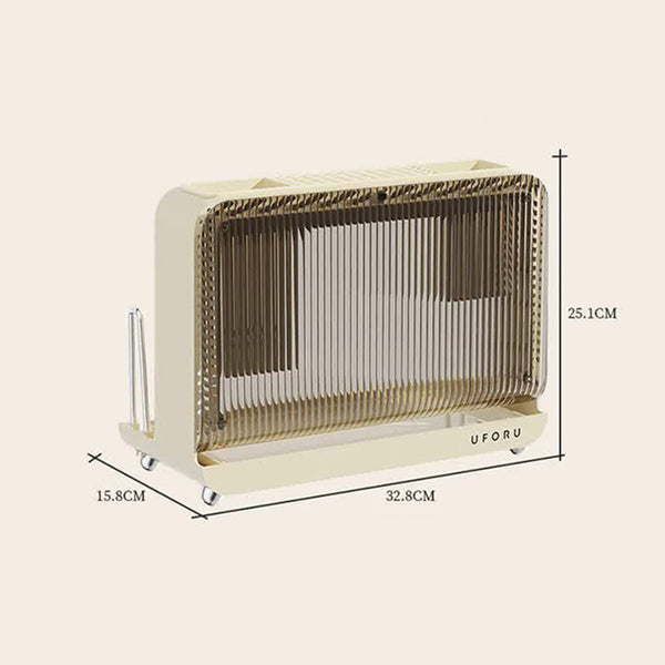 Elosung Cream White Multifunctional Kitchen Knife Holder Integrated Storage Rack For Knives Chopsticks Cutting Boards Racks & Holders