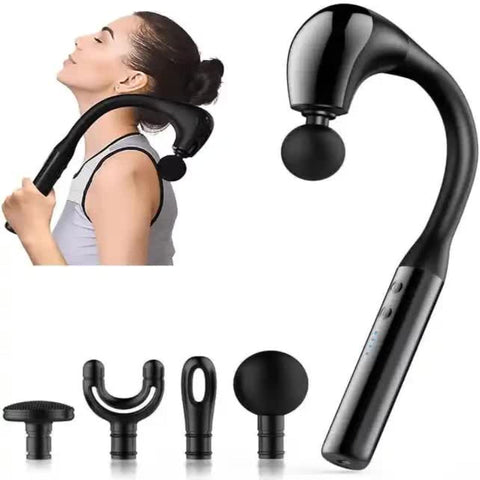 Elosung Electric Deep Tissue Massage Gun Handheld Back And Muscle Relaxation Massager With Adjustable Speed Attachments Massagers