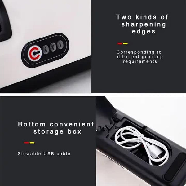 Elosung Yellow Electric Knife Sharpener Stone High Speed Diamond Grinding Wheel Efficient And Easy To Use Blade Sharpening Tool For Home Professional