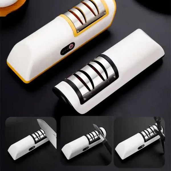 Elosung Orange Electric Knife Sharpener Stone High Speed Diamond Grinding Wheel Efficient And Easy To Use Blade Sharpening Tool For Home Professional