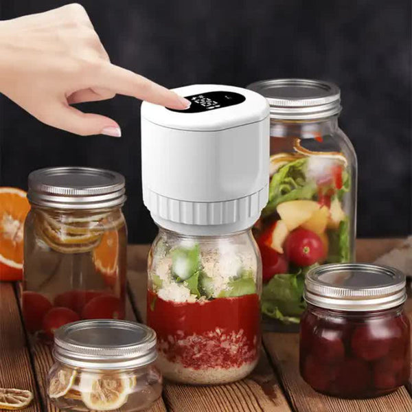 Elosung White Automatic Vacuum Sealer Compact Electric Food Preserver Home And Freshener Vacuum Sealers