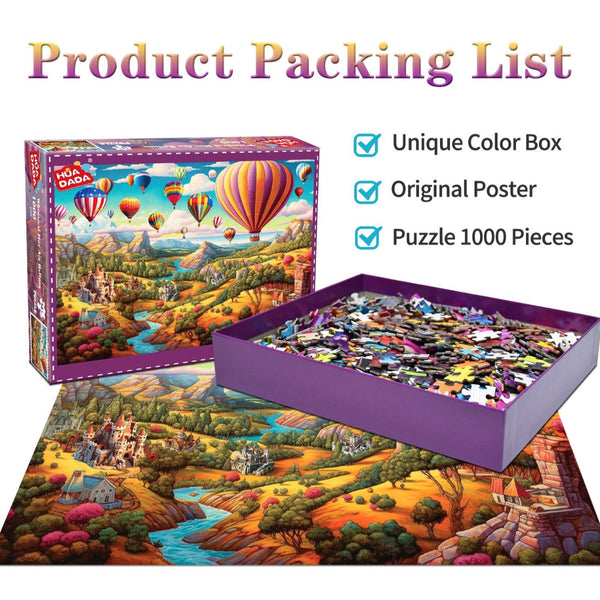 Elosung 1000 Piece Jigsaw Puzzle For Adults Difficult Paper With Beautiful Scenery Stress Relief And Cognitive Enhancement Puzzles