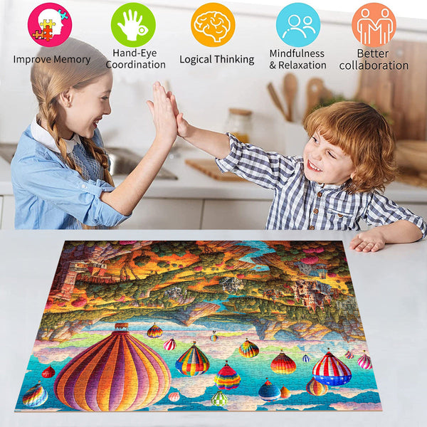 Elosung 1000 Piece Jigsaw Puzzle For Adults Difficult Paper With Beautiful Scenery Stress Relief And Cognitive Enhancement Puzzles