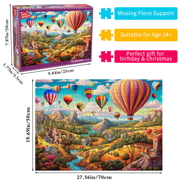 Elosung 1000 Piece Jigsaw Puzzle Difficult Paper For Adults With Beautiful Scenery Stress Relief And Cognitive Enhancement Puzzles