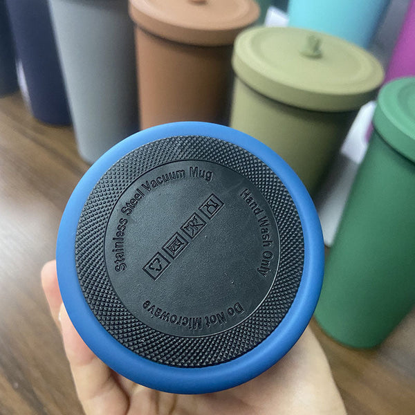 Elosung 750Ml Grey Straw Cup 304 Stainless Steel Reusable Bpa Free Water Bottle With Leak Proof Lid Large Capacity Perfect For Hydration On The Go Vac