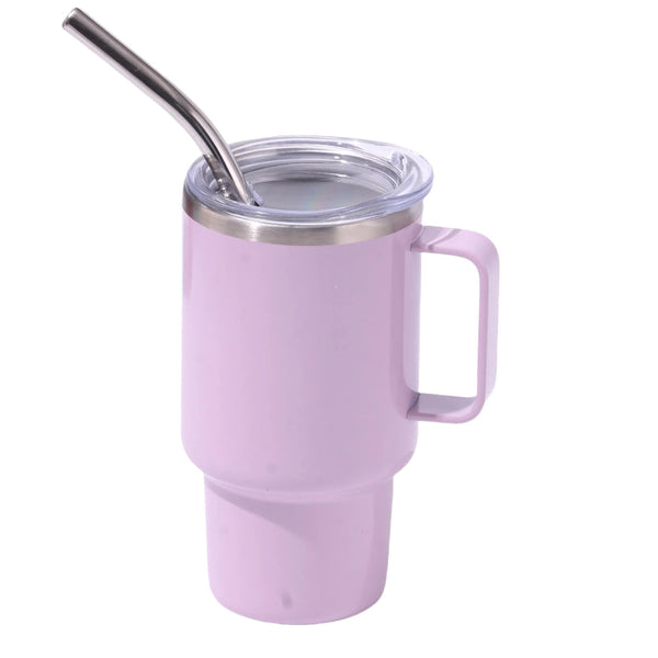Elosung 3Oz Purple Sublimation Mini Car Cup 304 Stainless Steel Straw Beer Portable Insulated Whiskey Shot Glass Perfect For On The Go Drinking Vacuum