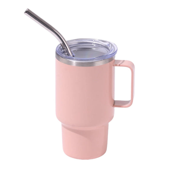 Elosung 3Oz Orange Sublimation Mini Car Cup 304 Stainless Steel Straw Beer Portable Insulated Whiskey Shot Glass Perfect For On The Go Drinking Vacuum