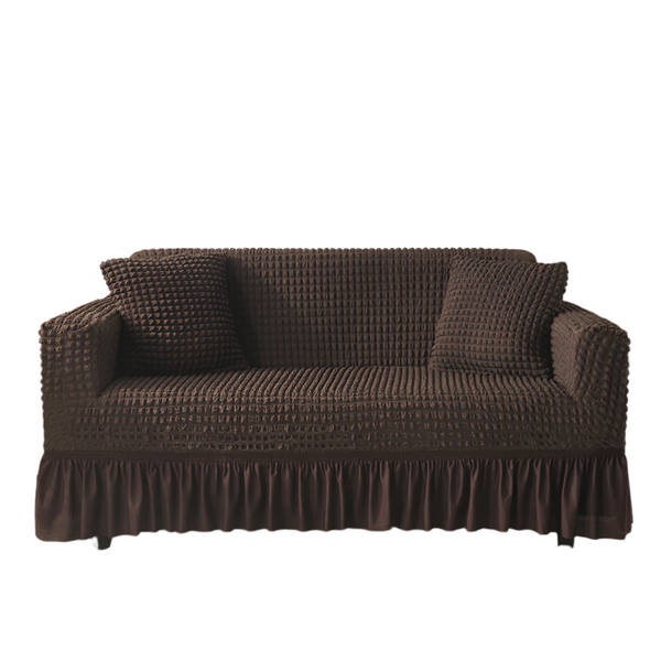 Elosung Elastic Sofa Suit Skirt Dedicated Coffee Color (235 300Cm) Slipcovers