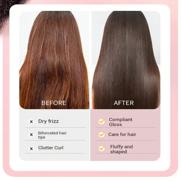 Elosung Purple 2 In 1 Rechargeable Hair Straightener Curler Styling Comb Dual Function Flat Iron Curling Wand Perfect For Use Straightening & Curling