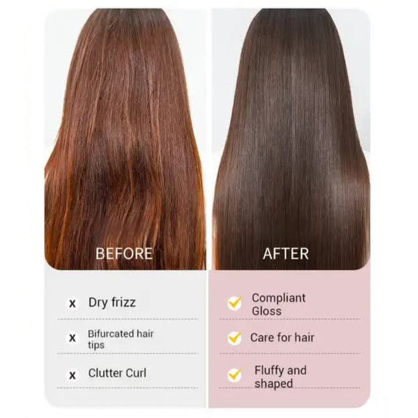 Elosung Black 2 In 1 Rechargeable Hair Straightener And Curler Portable Styling Comb Dual Function Flat Iron Curling Wand Perfect For Home Use Straigh