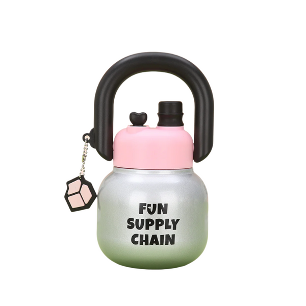 Elosung Silver 316 Stainless Steel Tea Flask With Independent Compartment Double Drink Insulation High Quality Design Handle And Large Capacity For Wo