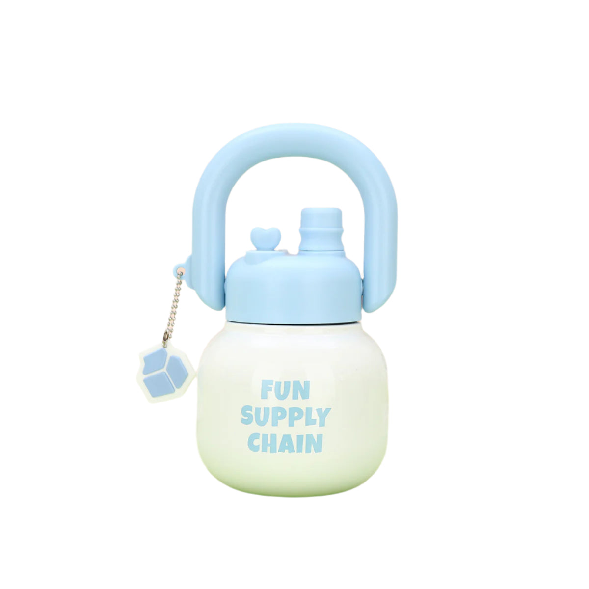 Elosung Blue 316 Stainless Steel Tea Flask With Independent Compartment Double Drink Insulation High Quality Design Handle Large Capacity For Women Va