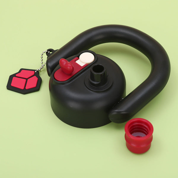 Elosung Red 316 Stainless Steel Flask With Independent Tea Compartment Double Drink Insulation High Quality Design Handle And Large Capacity For Women