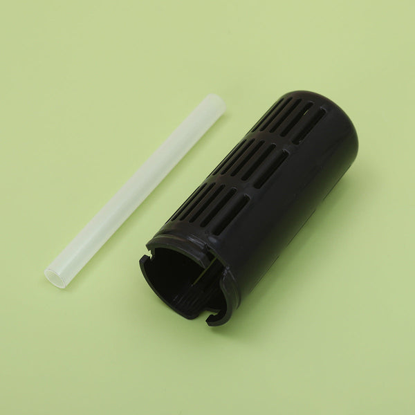 Elosung Black 316 Stainless Steel Tea Flask With Independent Compartment Double Drink Insulation High Quality Design Handle And Large Capacity For Wom