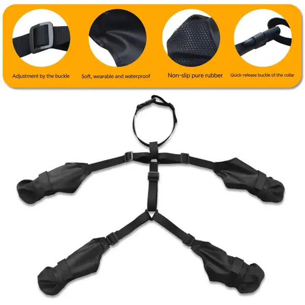 Elosung Xs Waterproof Non Slip Dog Shoes All Season Boots For Protection Anti Pet Footwear Durable And Comfortable Dog Clothing & Shoes