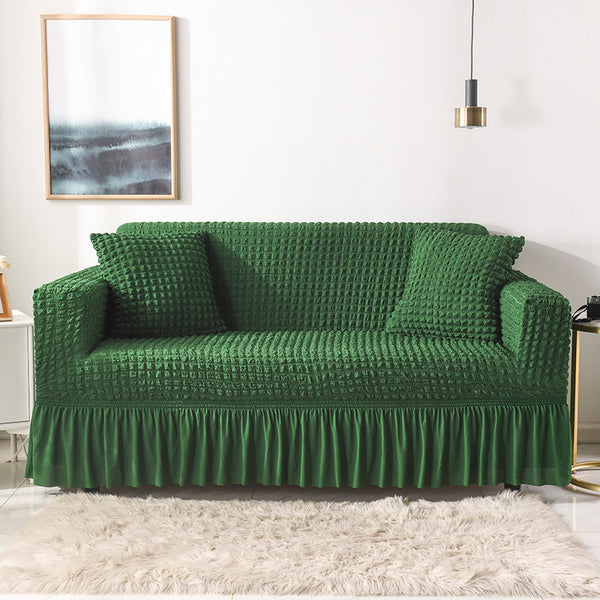 Elastic Sofa Cover Green (235 300Cm) Slipcovers