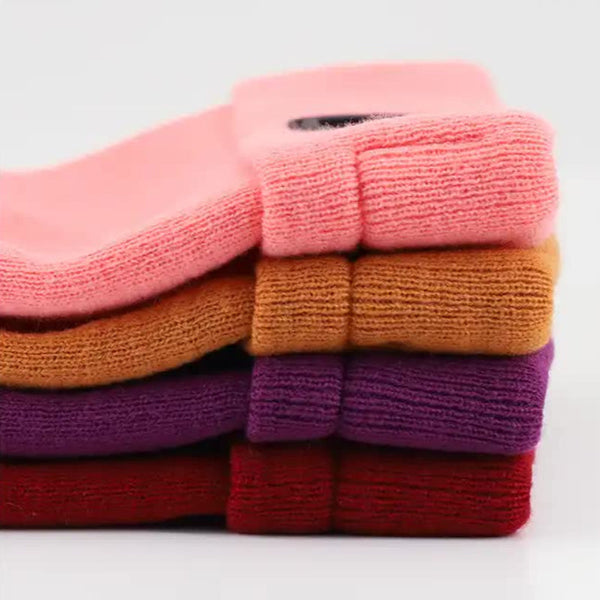 Elosung Black Led Lighting Rechargeable Detachable Knitted Hat Warm Winter Beanie With Built In Lights For Outdoor Activities And Nighttime Use Hats