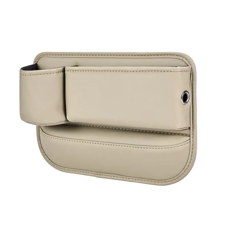 Elosung Beige Right Car Seat Gap Storage Box Practical Organiser Filler For Easy Access And Extra Car Organisers