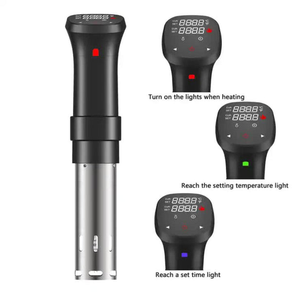 Elosung Sous Vide Precision Cooker Low Temperature Slow 1100W Accurate Control Includes Recipe For Perfect Steak Slow Cookers