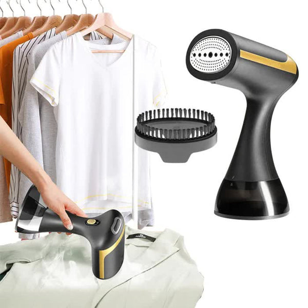 Elosung Black Handheld Garment Steamer Portable Mini Iron For Home Use Wrinkle Remover & Fabric Freshener Small Travel Friendly Clothes Spray Irons &