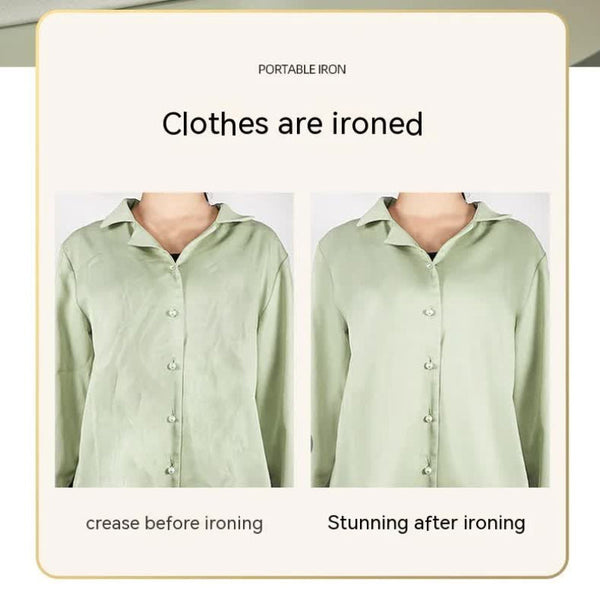 Elosung White Handheld Garment Steamer With Spray Function Portable 2 In 1 Wet And Dry Mini Iron For Clothes Wrinkle Remover Fabric Freshener Irons &