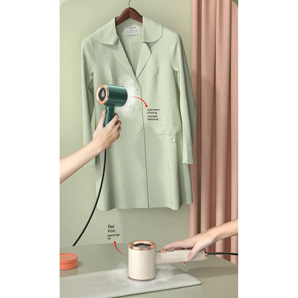 Elosung Pink Handheld Garment Steamer With Spray Function Portable 2 In 1 Wet And Dry Mini Iron For Clothes Wrinkle Remover Fabric Freshener Irons & P