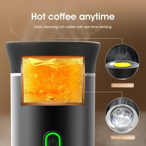 Elosung White Portable Espresso Coffee Machine Universal 3 In 1 Capsule Powder And Maker Espresso & Cappuccino Machines