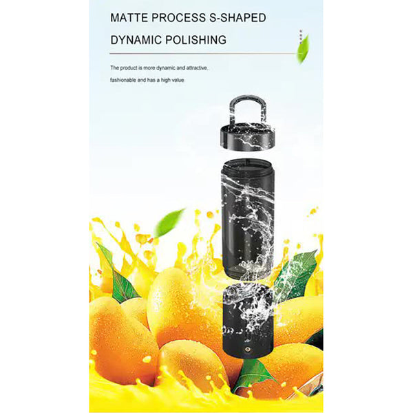 Elosung Black Portable Juicer Magnetic Charging Fresh Blender Multifunctional Ice Crushing Fruit Mixer Juicers