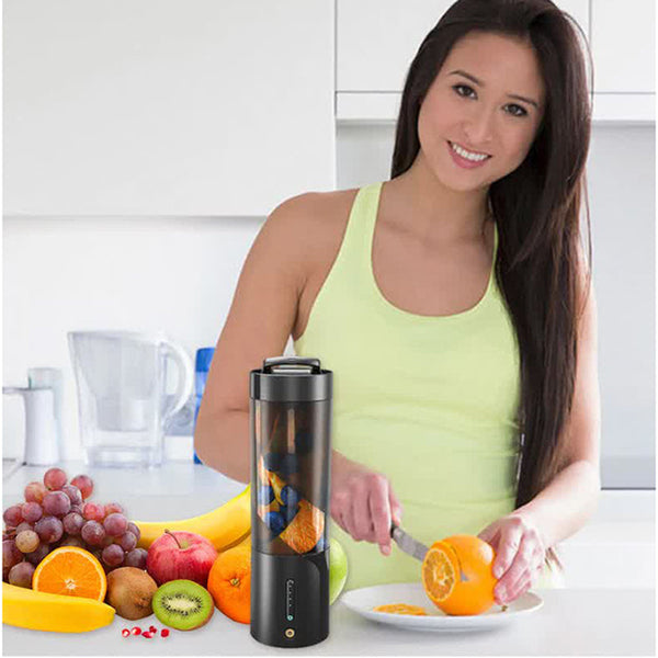 Elosung Black Portable Juicer Magnetic Charging Fresh Blender Multifunctional Ice Crushing Fruit Mixer Juicers