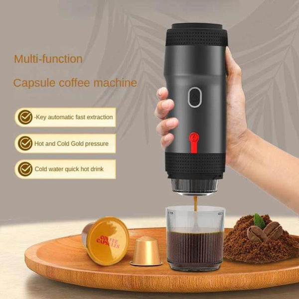 Elosung Green Fully Automatic Espresso Coffee Machine Universal 3 In 1 Capsule Powder & Maker Espresso & Cappuccino Machines