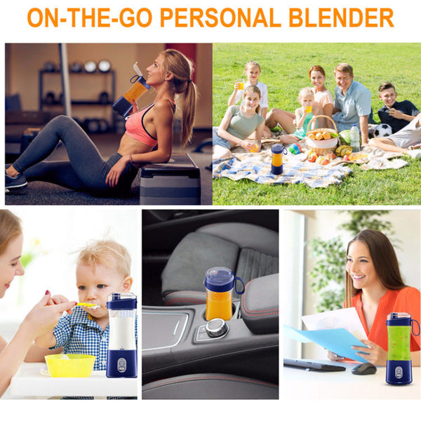 Elosung White Portable Mini Juicer Rechargeable Electric Fruit Cup Compact & Convenient Juicers