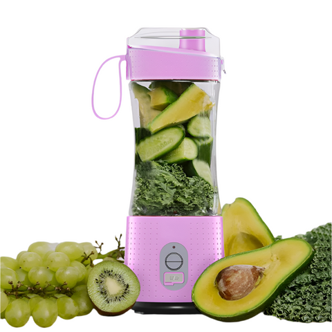 Elosung Purple Portable Mini Juicer Rechargeable Electric Fruit Cup Compact & Convenient Juicers