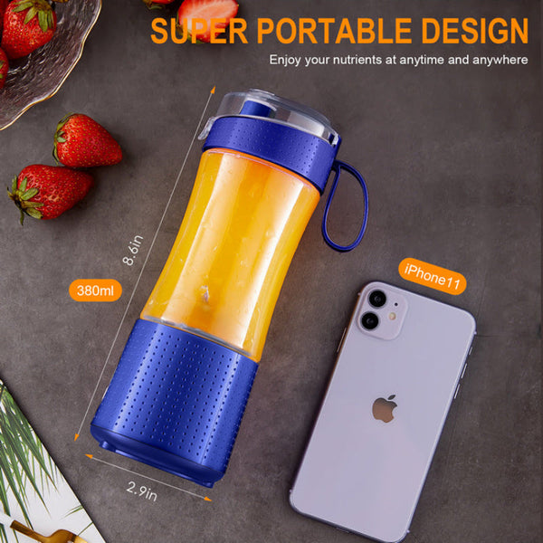 Elosung Purple Portable Mini Juicer Rechargeable Electric Fruit Cup Compact & Convenient Juicers