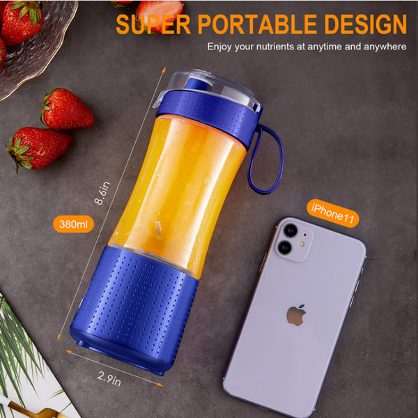 Elosung Green Portable Mini Juicer Rechargeable Electric Fruit Cup Compact & Convenient Juicers